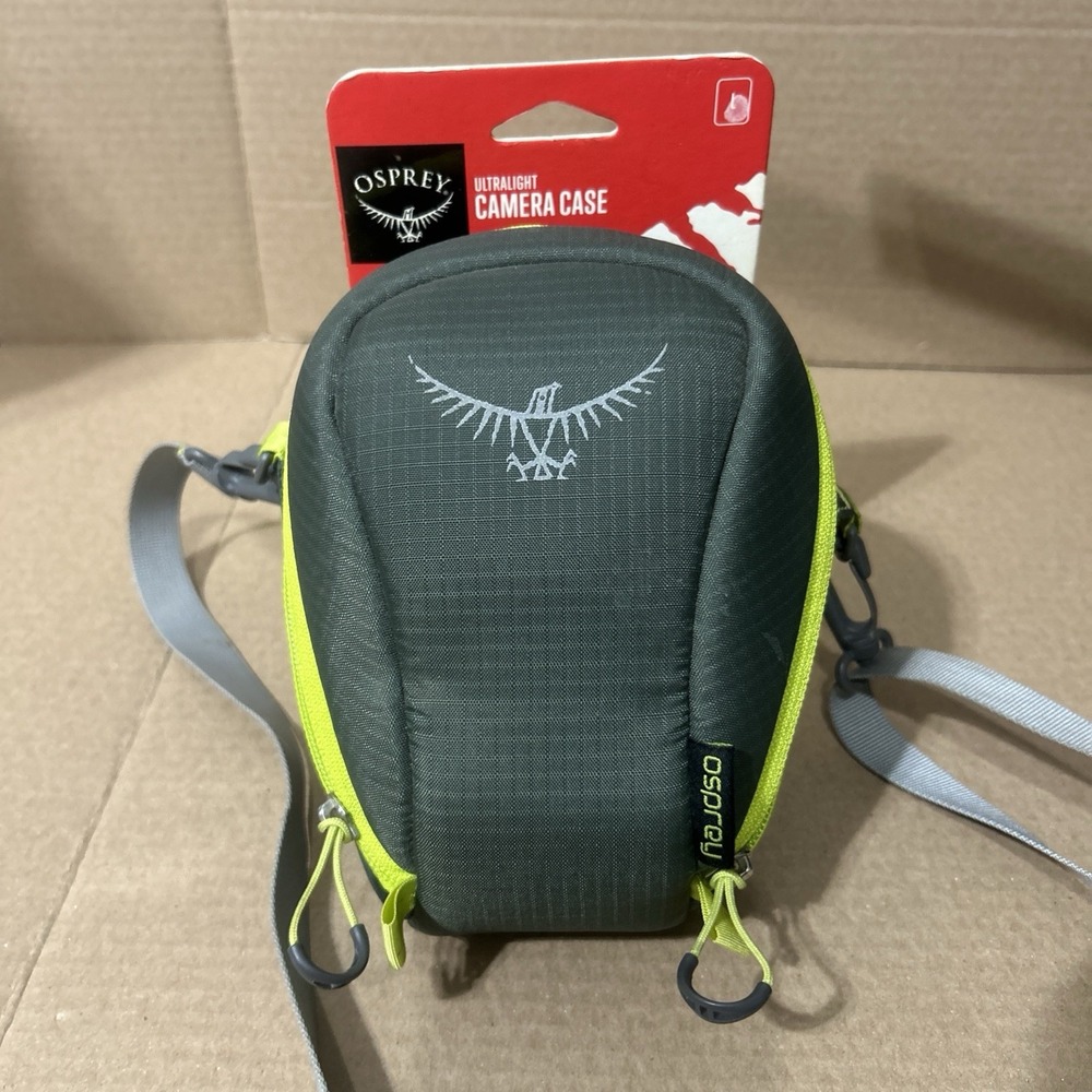 Osprey Ultra Light 4.2 oz Padded Camera/Cell Phone Case 6x5x6 LG Gray Green